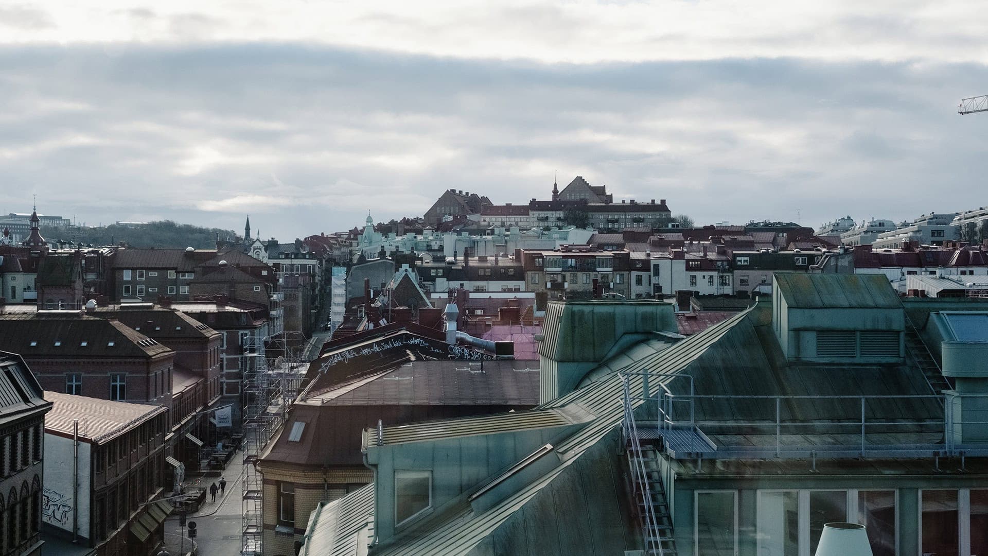 Utsikt över Göteborg från Gruppen för Beroendemedicin.